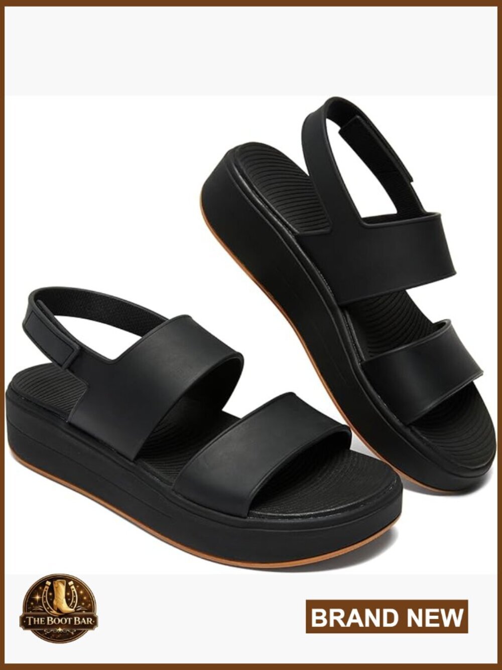 Platform Sandals for Women - Arch Support Walking Sandals with 1.8" Heel